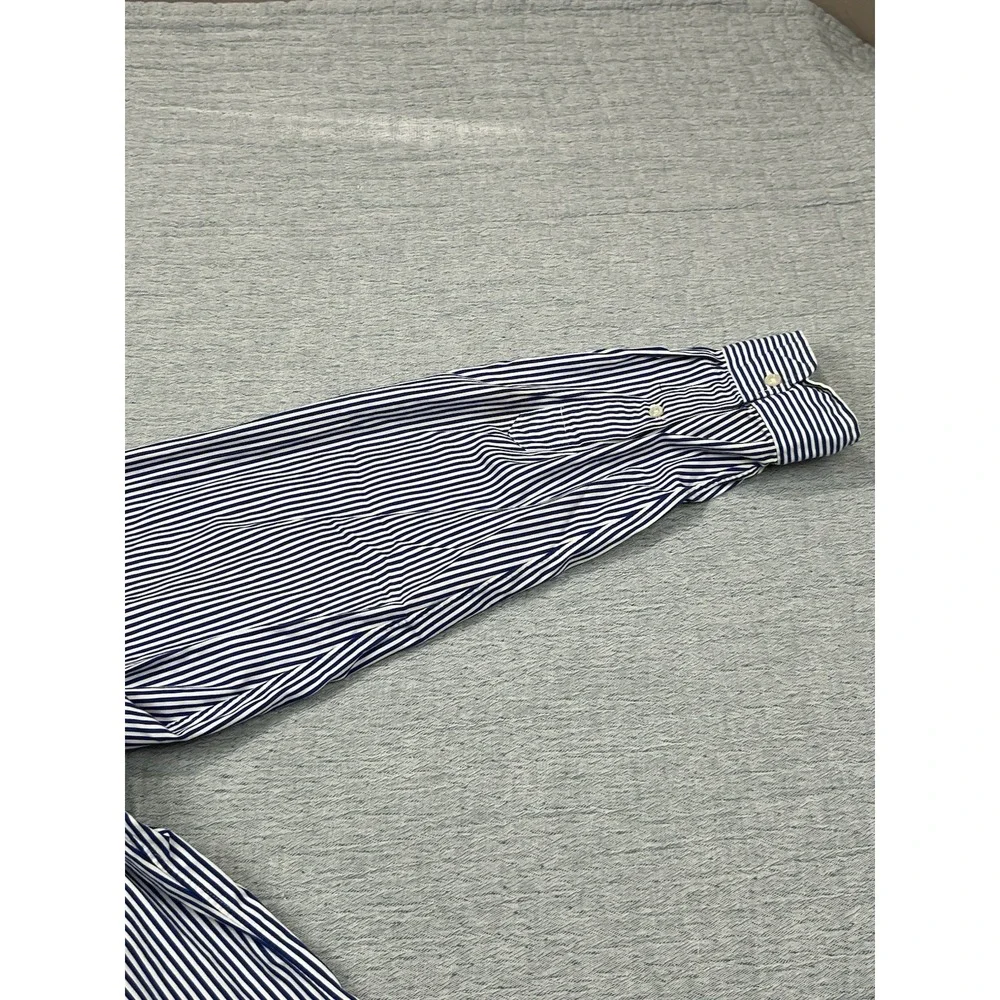 Polo Ralph Lauren Cotton Striped Button Custom Fit 2xl LongSleeve Shirt *Flaw*‎ - Picture 9 of 15